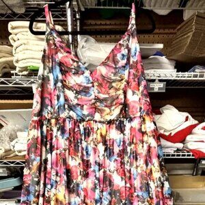 Torrid, Beautiful 4xl/26 Plus Size Summer Dress, Lined, Colors are Vibrant L@@K!